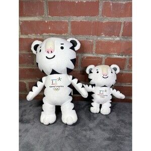 2018 Pyeongchang Korea Winter Olympic Mascot Soohorang Plush Big & Small Lot
